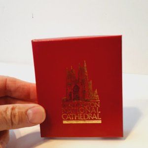 WASHINGTON NATIONAL CATHEDRAL Angel with Lamp ornament pierced metal 3"
